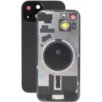Kryt Apple iPhone 15 Sklo Zadního Housingu + Sklíčko Kamery + Kovová Destička + Magsafe Magnet černý – Zboží Živě