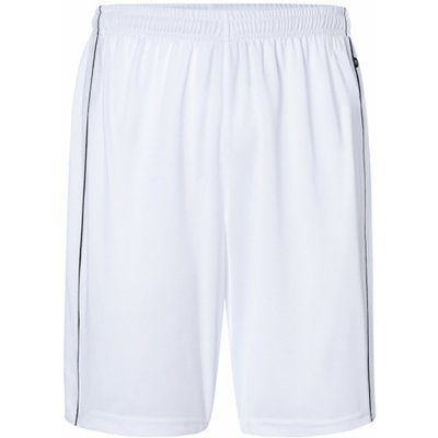 James & Nicholson Unisex sportovní šortky JN387 White