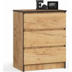 Ak furniture Kuba 60 cm 3 šuplíky – Hledejceny.cz