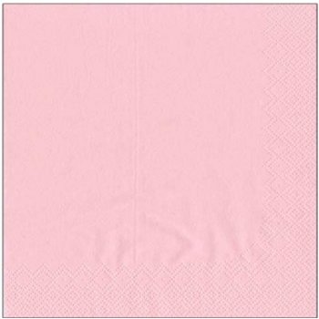 Aha papírové ubrousky jednobarevné růžové 3V 20ks 33x33cm