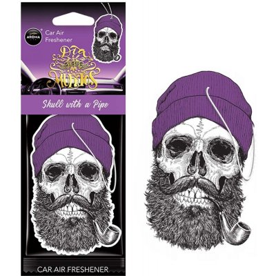 Aroma Car DIA DE LOS MUERTOS Skull with Pipe Coral Stuff – Hledejceny.cz