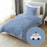 Biante bavlna povlečení Sandra SA-589 Traktory a autíčka na modrém 140x220 70x90 – Zboží Dáma