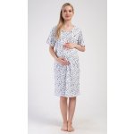 Vienetta dámská noční košile mateřská Flowers modrá – Zboží Mobilmania