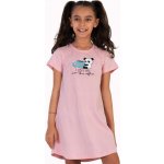 Růžová dívčí noční košilka Dobré ráno s pandou! růžová – Zboží Dáma