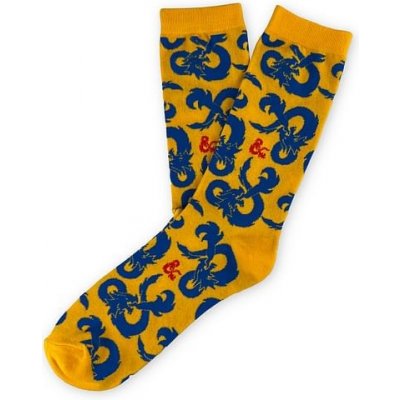 CyP Brands ponožky Dungeons and Dragons Fantasy žlutá