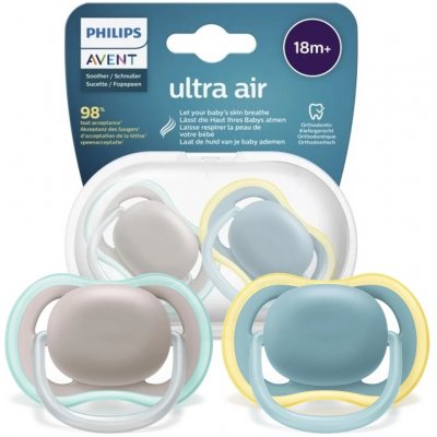 Avent dudlík Ultra Air Happy Jablko/Hruška mátová/žlutá – Hledejceny.cz