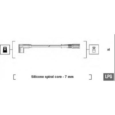 Sada kabelů pro zapalování MAGNETI MARELLI 941095780616 – Zboží Mobilmania
