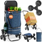 Monzana 109122 Nákupní taška na kolečkách do schodů modrá – Sleviste.cz