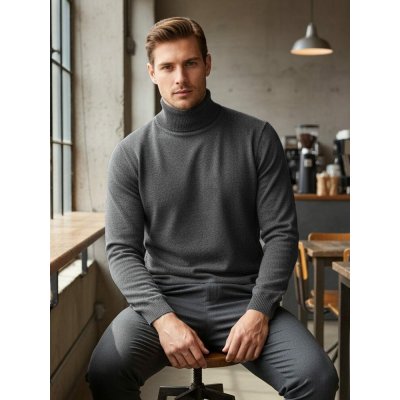 pánský rolák pro muže šedý – Sleviste.cz