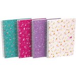 Oxford blok A5 linka Floral 60 listů – Zboží Živě