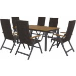 Livarno Home Sada hliníkového zahradního nábytku Valencia, 7dílná, hnědá – Zboží Dáma