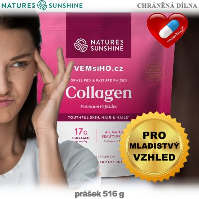 Nature’s Sunshine COLLAGEN Kolagen PRÉMIOVÉ KOLAGENOVÉ PEPTIDY prášek 516 g – Hledejceny.cz