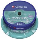 Verbatim DVD-RW 4,7GB 4x, SERL, spindle, 25ks (43639)