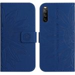VSECHNONAMOBIL 53917 ART SUN FLOWER Peněženkové pouzdro s řemínkem Sony Xperia 10 IV 5G modrý – Zboží Živě