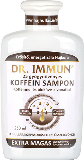 Dr.Immun 25 bylinný šampon s kofeinem proti vypadávání vlasů a proti lupům 250 ml