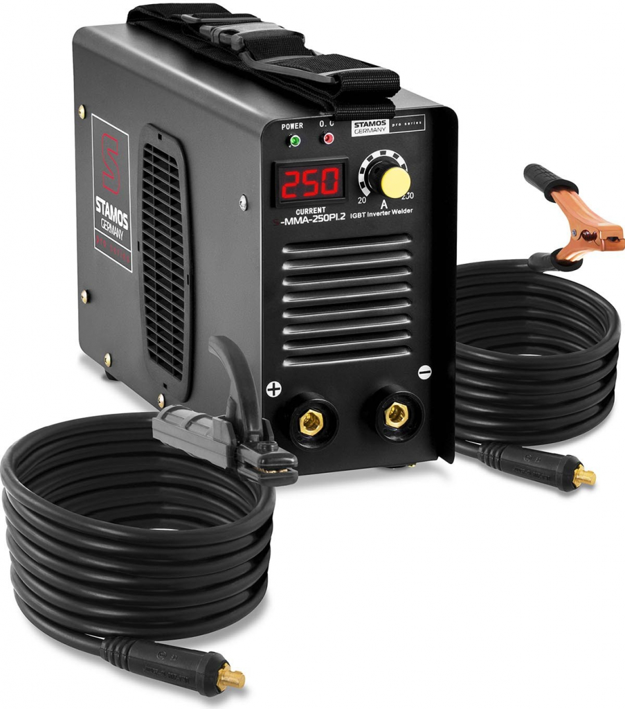 Stamos Pro Series 250 A-kabel 8m-Hot Start-PRO S-MMA-250PI.2