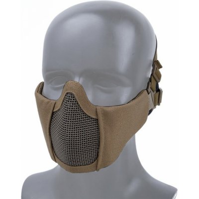 Wosport WST MINI ochranná maska na obličej s mřížkou, dětská dámská Písková – Zboží Dáma