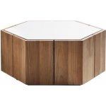 Tribu Hexagon 69x31 cm rám teak, deska glazovaný lávový kámen moss – Hledejceny.cz