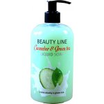 Beauty line tekuté mýdlo s dávkovačem Cucumber Green tea 500 ml – Sleviste.cz