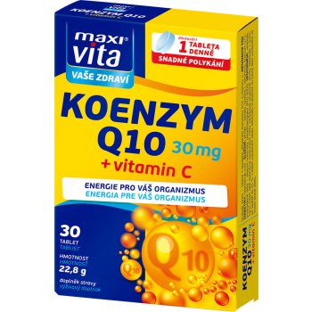 Vitar Maxivita Koenzym Q10 30 mg + Vitamín C 30 tablet