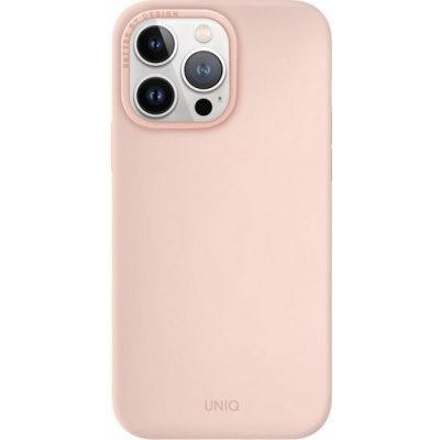 Pouzdro UNIQ Lino iPhone 14 Pro Max - růžové