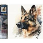 Norimpex Diamantový obrázek malování 30x40 cm Vlčák portrét hlava – Zboží Mobilmania