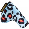 Golfový headcover Loudmouth Blade Putter Cover Neon Cheetah Blue