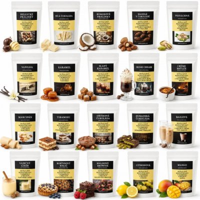 Haniell Degustační sada rozpustné kávy Trezor chutí bez cukru 20 x 25 g – Hledejceny.cz