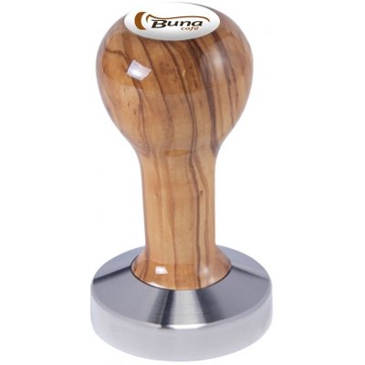 Buna Café Tamper oliva, lak, SP, nerez mat, plochý 58,55 mm – Zboží Mobilmania