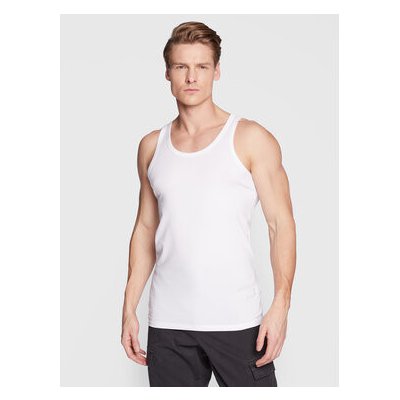 Boss Sada 2 kusů tank topů Modern 50475291 slim fit bílá – Zboží Mobilmania