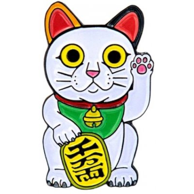 Leon Romer kovový pin lucky cat bílá 30 mm – Hledejceny.cz