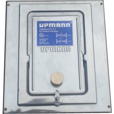 UPMANN Regulátor komínového tahu nerez 210x140 mm s šachtou 150 mm – Zboží Mobilmania