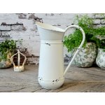 Krémový antik dekorační plechový džbán Joug 23*13*30 cm Chic Antique – Hledejceny.cz