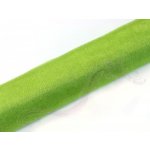 Paris Dekorace Organza třpytivá, krystalicky jasná zelená, šířka 16 cm, návin 9 m – Zboží Dáma