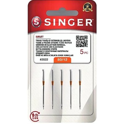 Jehly Singer 2022 - 80/12 - 5 ks - overlock (ELx705) – Zboží Dáma