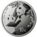China Mint Shanghai Mint Stříbrná mince 10 Yuan China Panda 30 g