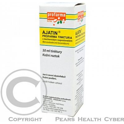AJATIN PROFARMA TINKTURA S MECHANICKÝM ROZPRAŠOVAČEM DRM 100MG/ML DRM SPR SOL 1X50ML – Hledejceny.cz