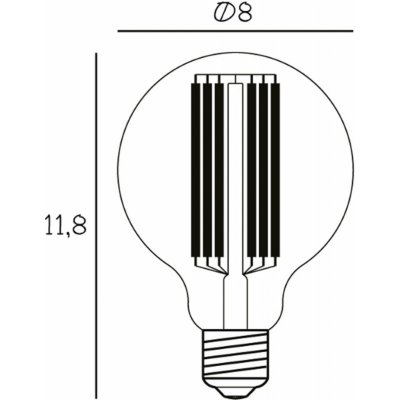 Design By Us LED žárovka Globe E27 3,5 W 2 200 K stmívatelná 50006 – Hledejceny.cz