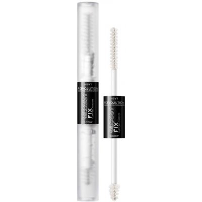 Revolution řasenka a gel na obočí Relove Glossy Fix Clear Brow & Lash Gel 2 ml – Zboží Dáma