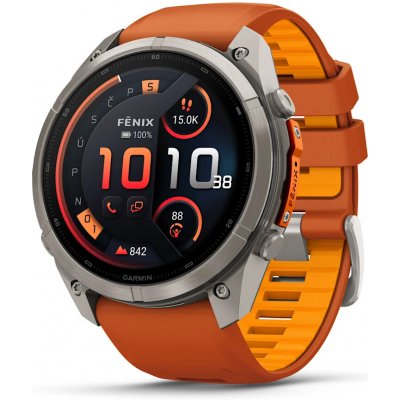 Garmin Fenix 9 Pro 51 mm AMOLED inReach Titanium Autumn Orange/Spark 010-04337-01 – Zboží Živě