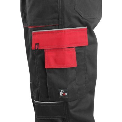 Canis CXS monterkové kalhoty s laclem zimní Orion Kryštof pánské černo-červené – HobbyKompas.cz