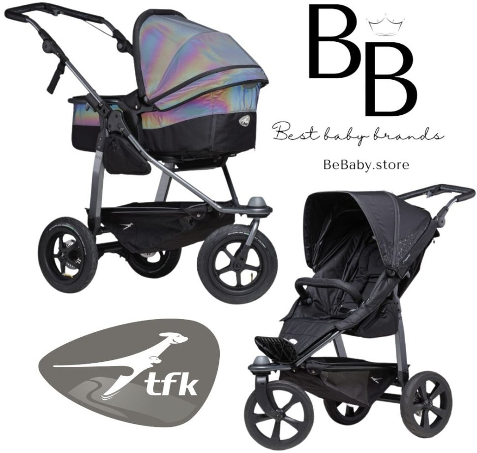 Tfk set 2v1 MONO COMBI PUSHCHAIR Vzducho-komorová kola glow in the dark 2023