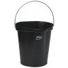 Úklidový kbelík Vikan Černý plastový kbelík 12 l