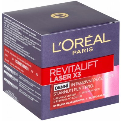 L'Oréal Revitalift Laser X3 Cream Anti-Age denní krém pro hloubkovou regeneraci 50 ml – Hledejceny.cz