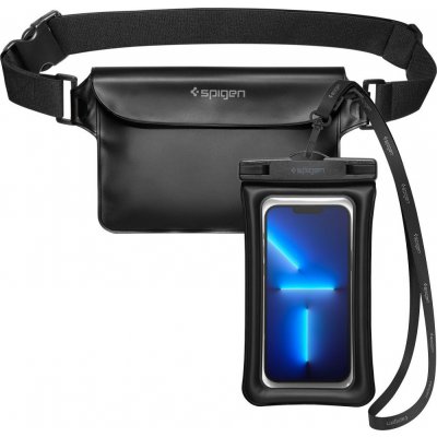 Pouzdro Spigen Aqua Shield WaterProof Floating Case + WaterProof Waist Bag A621 Set černé