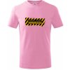Dětské tričko Žádný plán improvizace tričko dětské bavlněné růžová