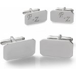 Zlatnictví Zlatíčko stříbrné manžetové knoflíčky Puren s gravírem – Zboží Dáma
