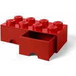 LEGO® Úložný box 250 x 502 x 181 se šuplíky červená – Zboží Dáma