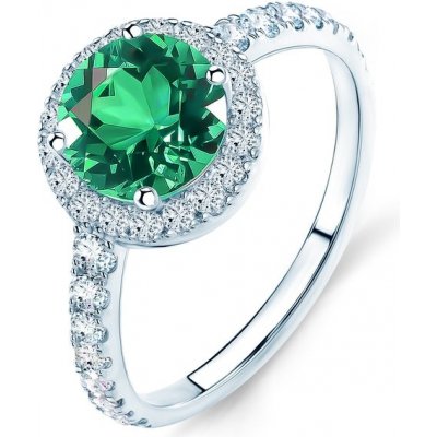 Savicki zásnubní prsten This is Love bílé zlato smaragd diamanty TIL 1 SZM B