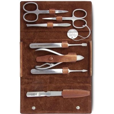 Solingen Pánská kožená sada na manikúru Whiskey č. 1015 hnědá – Zboží Dáma